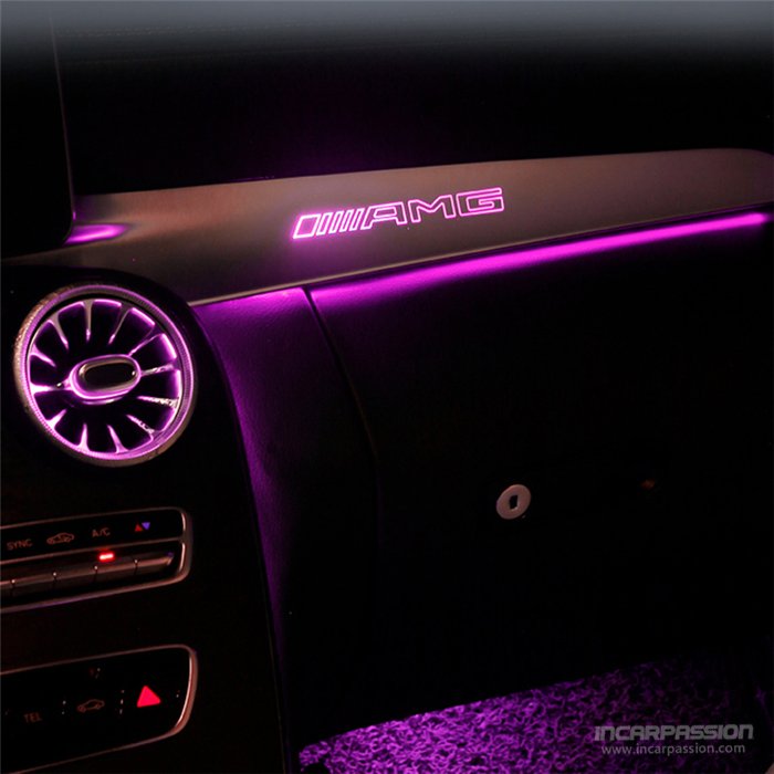 3 / 12 / 64 Colors Passenger Seat Dashboard Ambient Light for Mercedes ...