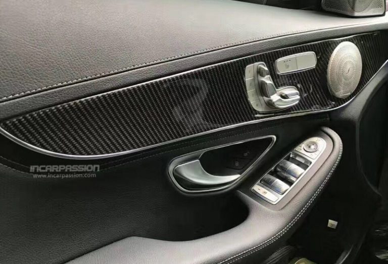 Mercedes C GLC Real Carbon Fiber Center Console & Door Panel