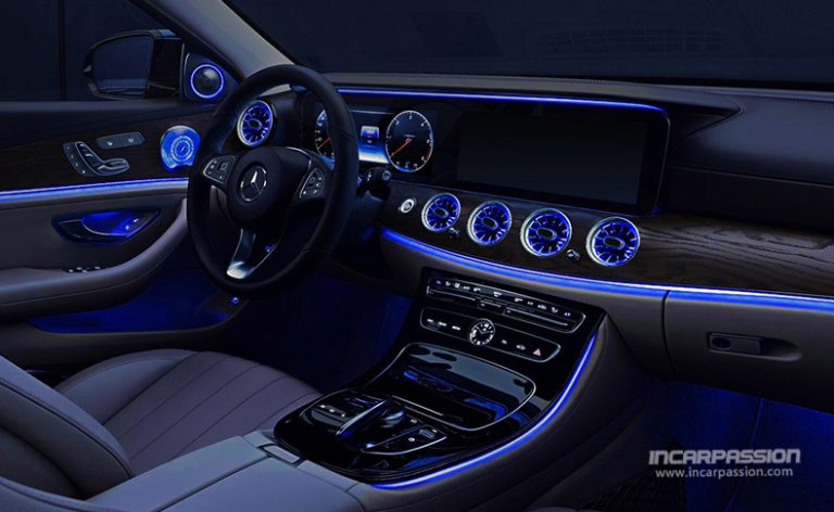 Mercedes E Class W213 64 Colors Ambient Light