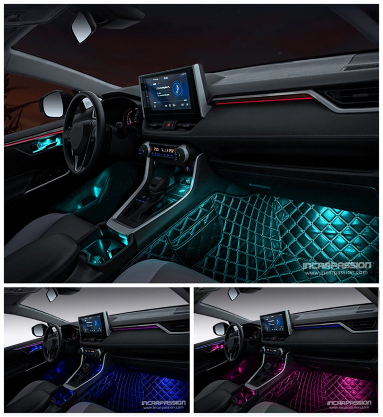 Toyota RAV4 2020 64 Colors Ambient Light, RAV4 Interior Lighting Upgrade