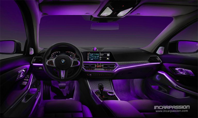 BMW 3 Series G20 11 Colors Ambient Light BMW G20 Interior Light Upgrading 2 768x459 