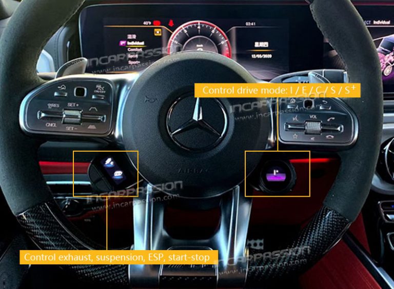 Mercedes OLED AMG Drive Unit Genuine Steering Wheel Switch for AMG Car